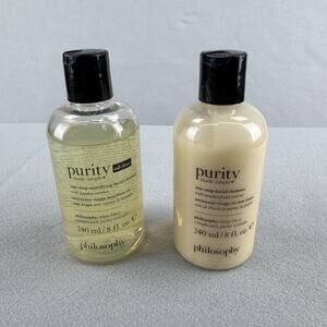 Philosophy Purity Made Simple Facial Cleanser Lot Of 2 8 Fl Oz Makeup Remover